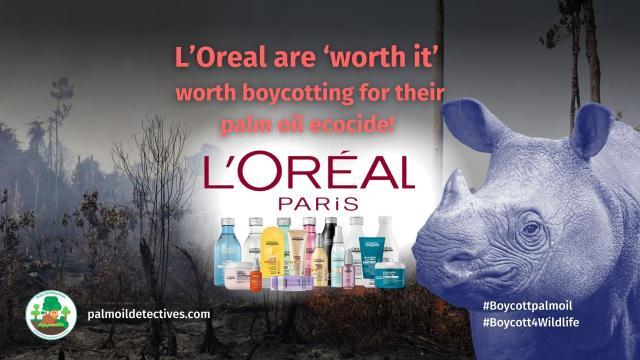 If you use @LOrealGroupe #makeup 💋💄 and #cosmetics then you're purchasing #palmoil #ecocide and #humanrights abuses with every bottle. L'Oreal are worth it - worth boycotting! #BoycottPalmOil #Boycott4Wildlife 🔥🦧😿 @palmoildetect https://palmoildetectives.com/2021/02/09/loreal/?utm_source=mastodon&utm_medium=Palm+Oil+Detectives&utm_campaign=publer   