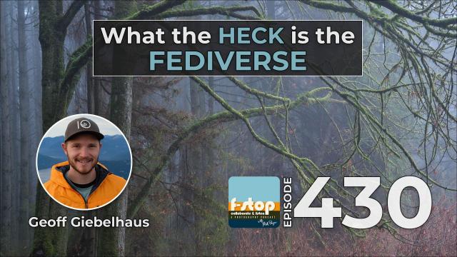 YouTube thubmail for podcast episode about the Fediverse with Geoff Giebelhaus.