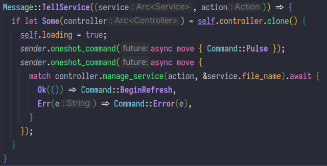 code highlighted with dracula colourful. it's, well, it's very colourful. turquoise, lilac, magenta, lime and tangerine all make an appearance.