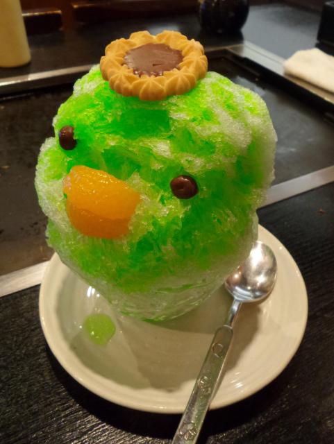 Kappa inspired kakigori.