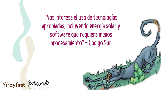 Postal tecnologías apropiadas campaña infraestructura y sostenibilidad de Sursiendo