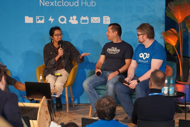 Nextcloud Community Conference 2025 — throwback pics: panel discussion
