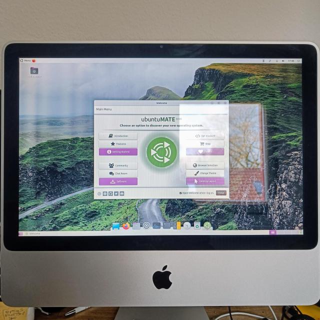 Ubuntu Mate running on an apple