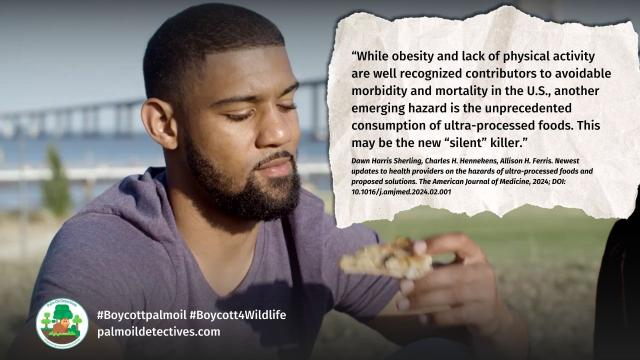Eating ultra-processed #UPF #food like #palmoil 🌴 is damaging not only to #rainforest #ecosystems and 1000's of animals but also to people's #health 🤮 its connected to #obesity. Choose healthy, be #vegan #Boycottpalmoil #Boycott4Wildlife 
 @palmoildetect.bsky.social  https://wp.me/pcFhgU-8SW?utm_source=mastodon&utm_medium=Palm+Oil+Detectives&utm_campaign=publer   