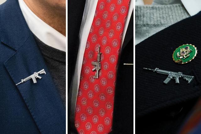 The Republicans who wore AR-15 pins on their lapels and ties have some nerve to talk about the "violent left."