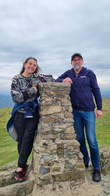 ALT

Saskia and me on top of Gummers How in the Lake District 

