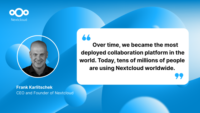 Nextcloud Hub 25 Autumn Frank Karlitschek quote
