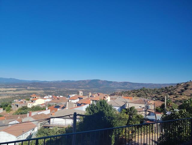 Vista from atop a hillside village in western Spain