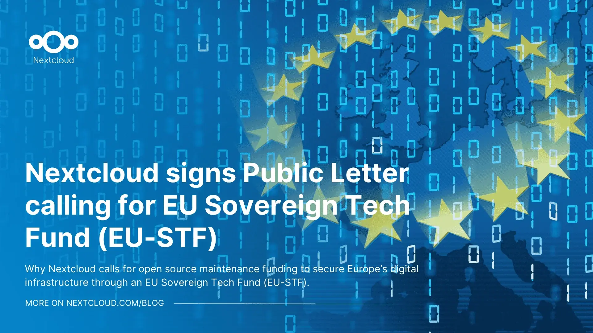 Featured image blog post Nextcloud Public Letter EU Sovereign Tech Fund