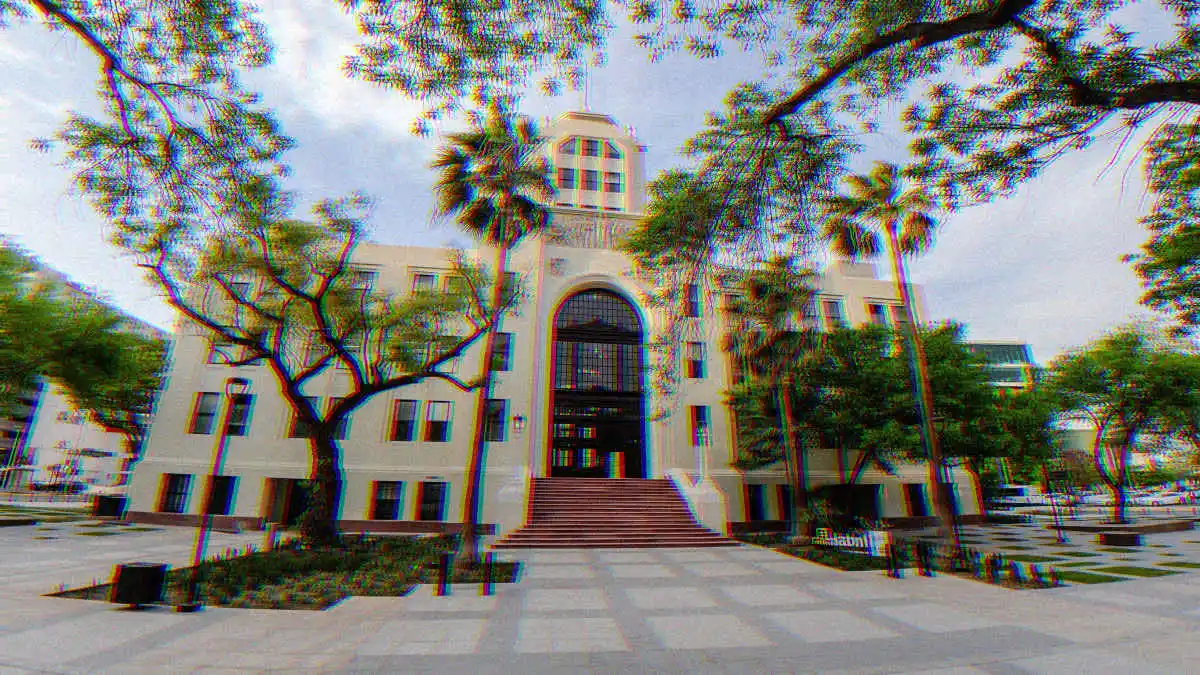 Fachada del Antiguo Palacio Federal, sede del LabNL en la ciudad de Monterrey (México).