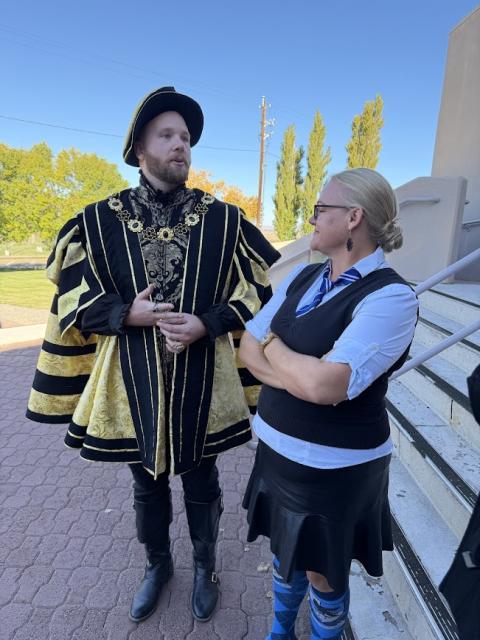 My boss's boss looking like a (medieval) boss