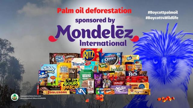 Maker of #Cadbury, #Belvita and other junk food: Mondelez @MDLZ uses "sustainable" #palmoil from #RSPO, yet this #greenwashing does NOT STOP #deforestation and #extinction. Fight back in the supermarket #Boycottpalmoil #Boycott4Wildlife @palmoildetect https://wp.me/scFhgU-mondelez?utm_source=mastodon&utm_medium=Palm+Oil+Detectives&utm_campaign=publer 