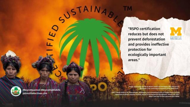 @UMich #research finds "sustainable" #RSPO #palmoil sourced in #Guatemala 🇬🇹 NOT sustainable, yet it is sold this way to consumers, despite links to #humanrights abuses 🧺🩸 #deforestation. Fight back! #Boycottpalmoil 🌴⛔️ #Boycottpalmoil @palmoildetect.bsky.social https://palmoildetectives.com/2023/07/26/palm-oil-deforestation-in-guatemala-certifying-products-as-sustainable-is-no-panacea-university-of-michigan/?utm_source=mastodon&utm_medium=Palm+Oil+Detectives&utm_campaign=publer 