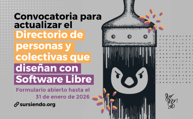 convocatoria diseño con software libre de sursiendo