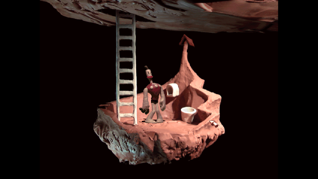 Second scene from the game where a mailbox gives you endless random notes.