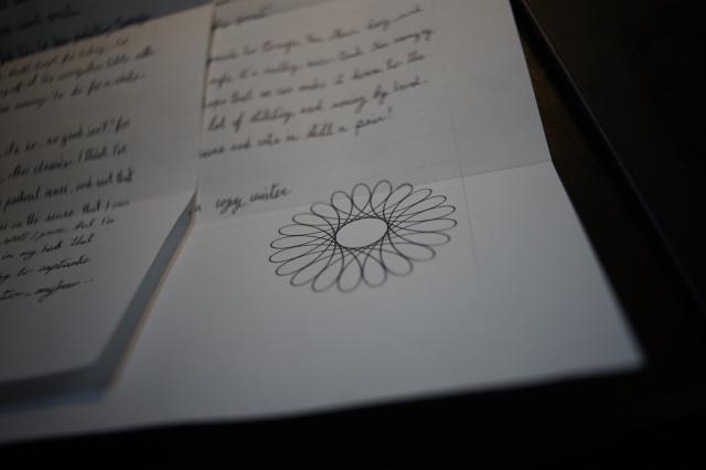 Spirograph at the end of a letter
