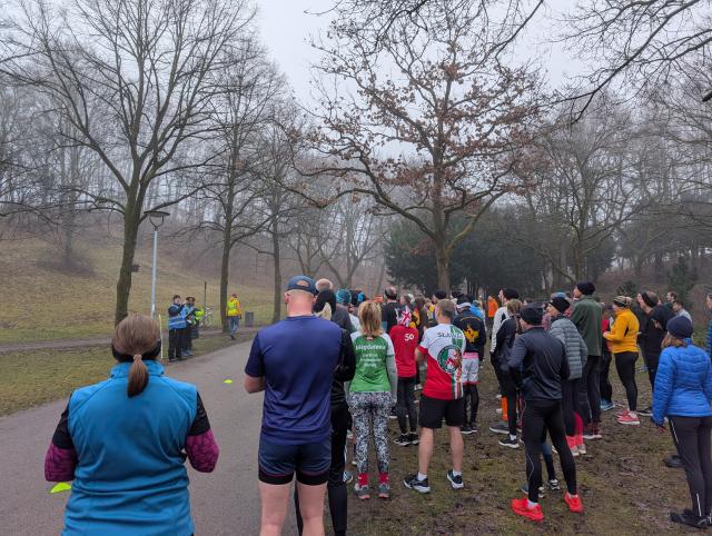 Today's Parkrun in 0 degrees Celsius. 🥶