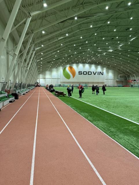 View of Sodvinhallen in Kyrksæterøra, Norway before the race