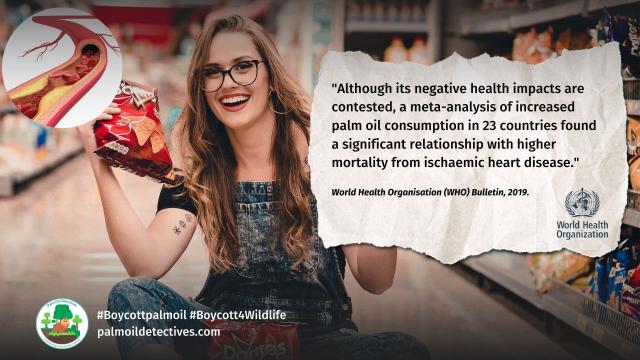"With #palmoil's unclear labelling and conflicting info on #health impacts ⁉️⚕️ it can be difficult for consumers to identify palm oil. They may be unaware of what they are eating or its #safety." 🤯🧐~ @WHO Bulletin @palmoildetect #BoycottPalmOil https://palmoildetectives.com/2022/08/08/palm-oil-industry-lobbying-and-greenwashing-is-like-big-tobacco-world-health-organisation-who-bulletin/?utm_source=mastodon&utm_medium=Palm+Oil+Detectives&utm_campaign=publer 