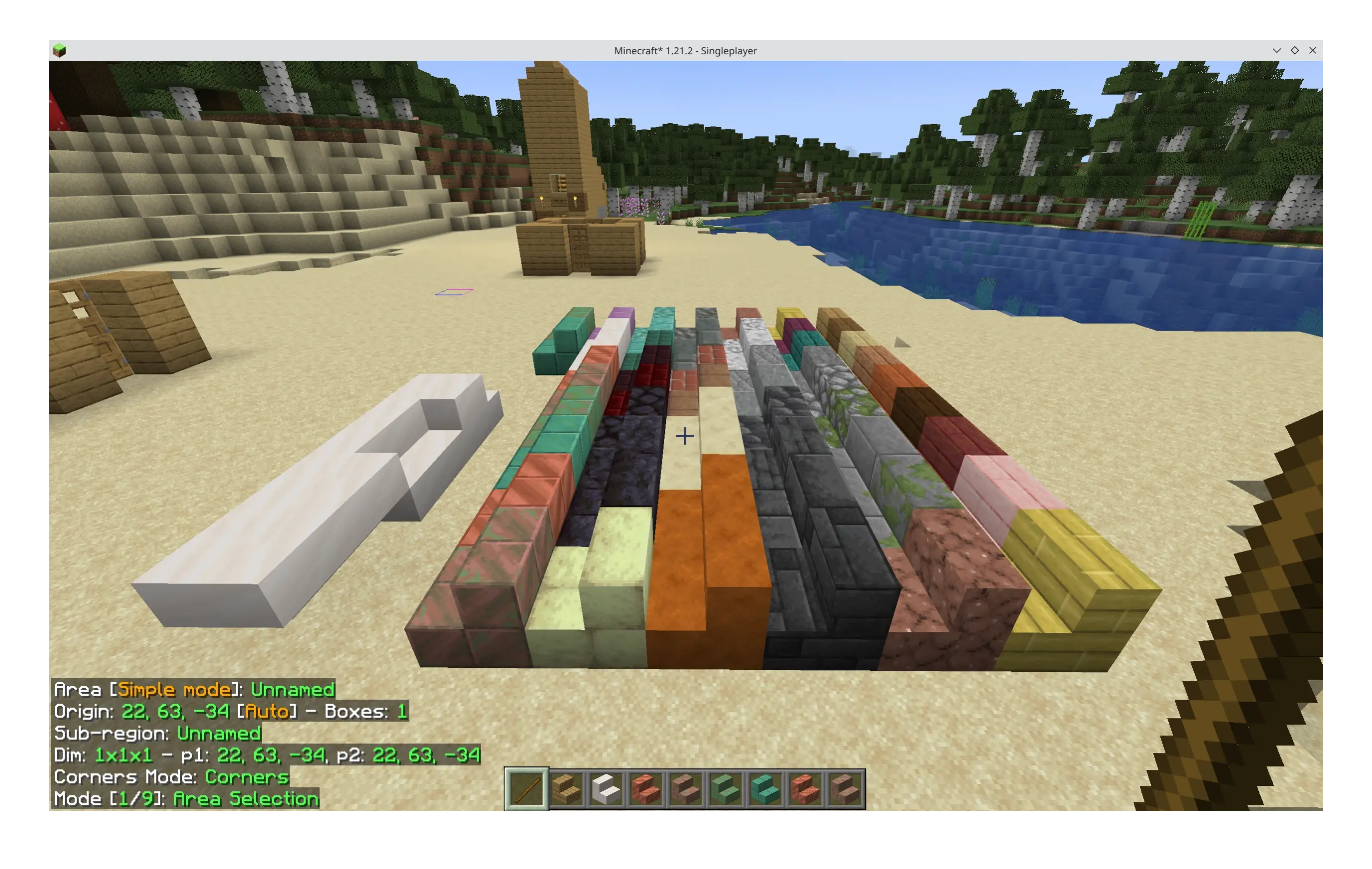 the stairs, viewed side on