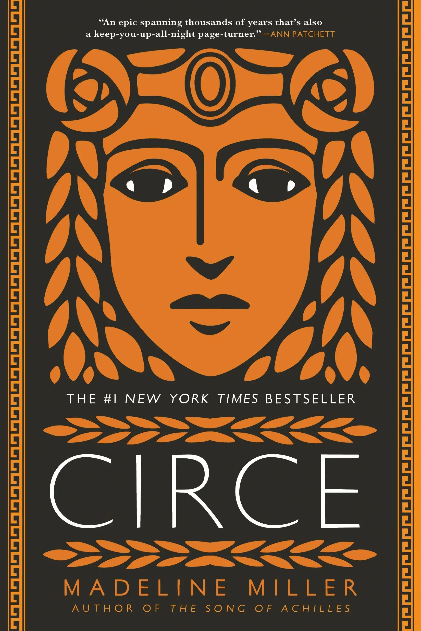 Book jacket for CIRCE featuring the face of Circe