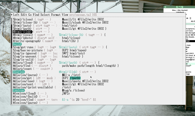The path member of the html object is a macro, but it's called as a subroutine by its local binding, and not html/<path>.