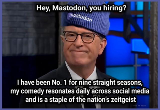The show has been No. 1 in late night for nine straight seasons, Stephen’s comedy resonates daily across digital and social media and the broadcast is a staple of the nation’s zeitgeist.

Stephen Colbert Reveals Final ‘Late Show’ Date

Thirty-three years of late night history ends in May.

https://www.hollywoodreporter.com/tv/tv-news/final-late-show-stephen-colbert-date-tv-episode-1236486349/