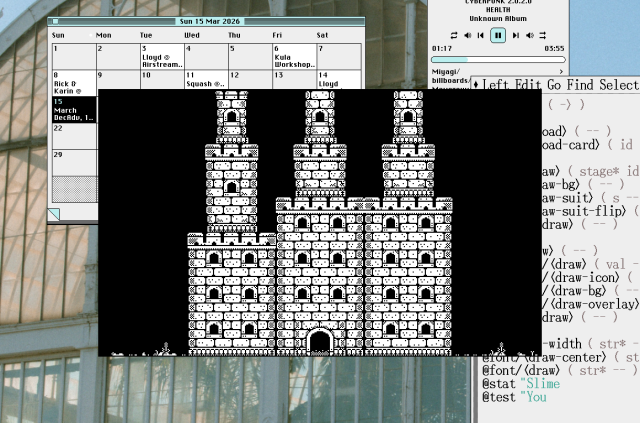 A randomly generated castle