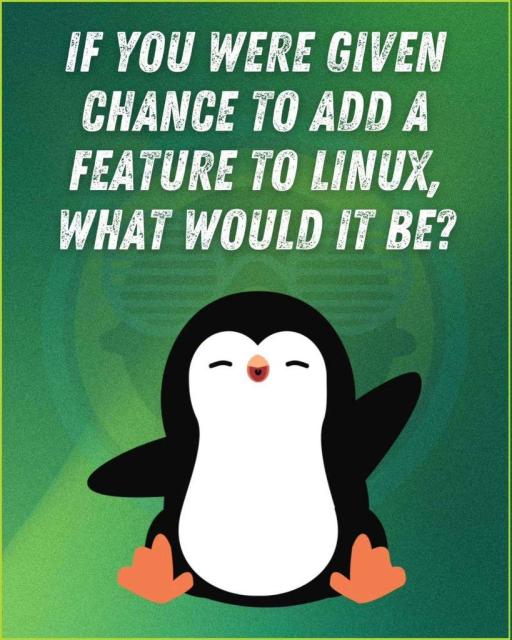 If you were given a chance to add a feature to Linux, what would it be?