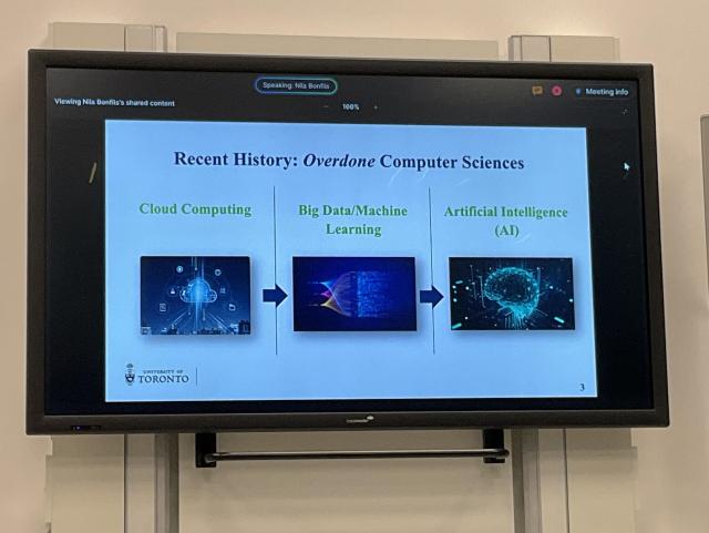 Slide: “Recent History: Overdone Computer Sciences”

Cloud Computing →  Big Data/Machine Learning → Artificial Intelligence (AI)
