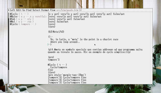 So, in Latin, a "meta" is the point in a chariot race 
	where you loop around..