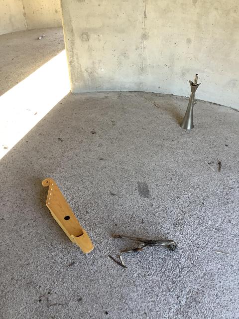 kantele and fog horn in the acoustic sculpture