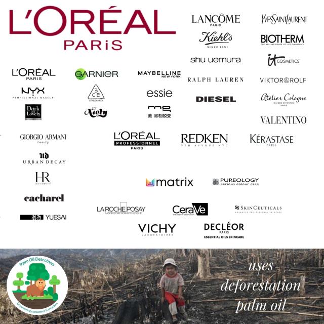 If you use @LOrealGroupe #makeup 💋💄 and #cosmetics then you’re purchasing #palmoil #ecocide and #humanrights abuses with every bottle. L’Oreal are worth it – worth boycotting! #BoycottPalmOil #Boycott4Wildlife 🔥🦧😿 @palmoildetect.bsky.social https://palmoildetectives.com/2021/02/09/loreal/?utm_source=mastodon&utm_medium=Palm+Oil+Detectives&utm_campaign=publer
