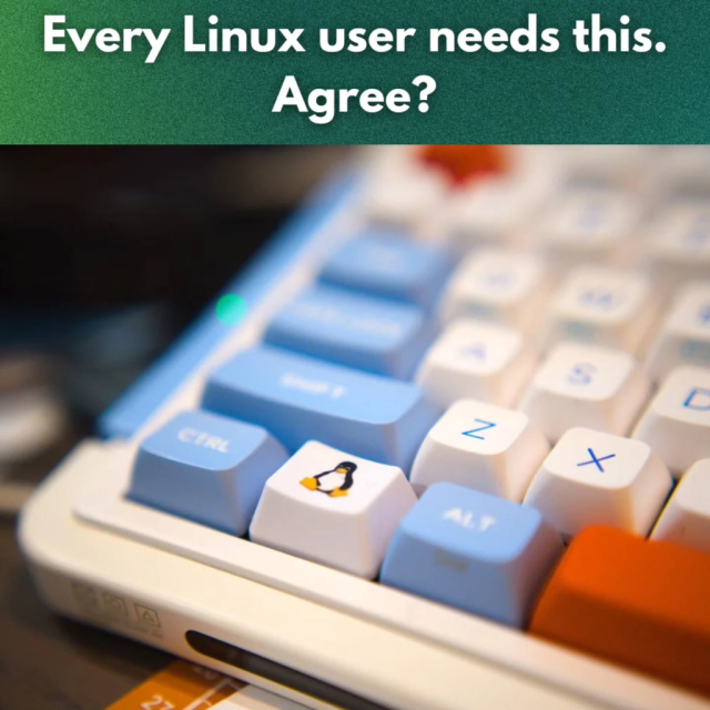 Every Linux user needs this. Agree?

There is a picture of a modded keyboard with a Tux-themed key instead of the usual Windows-themed super key.