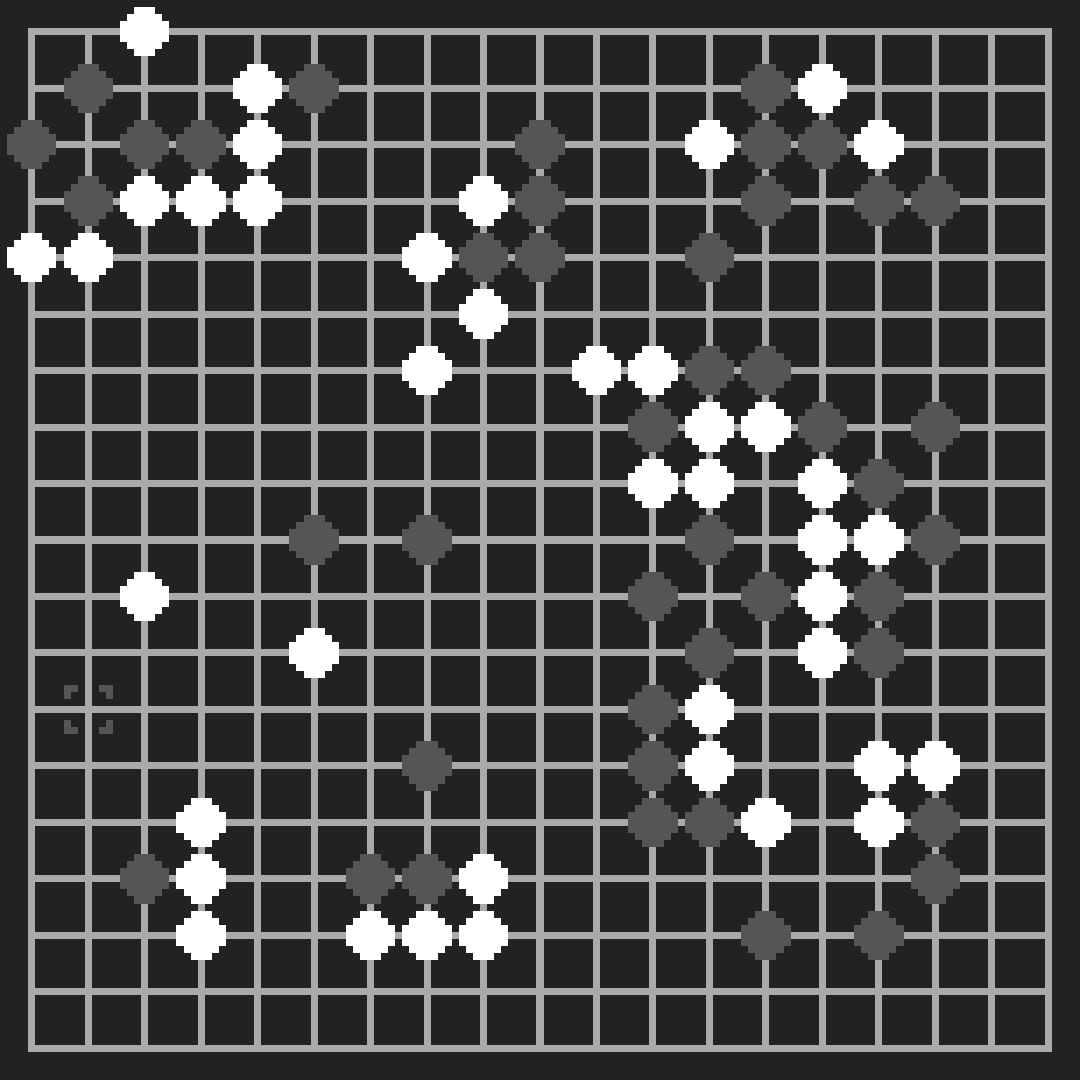 a game of Go in progress! stolen off that gif on the wikipedia page