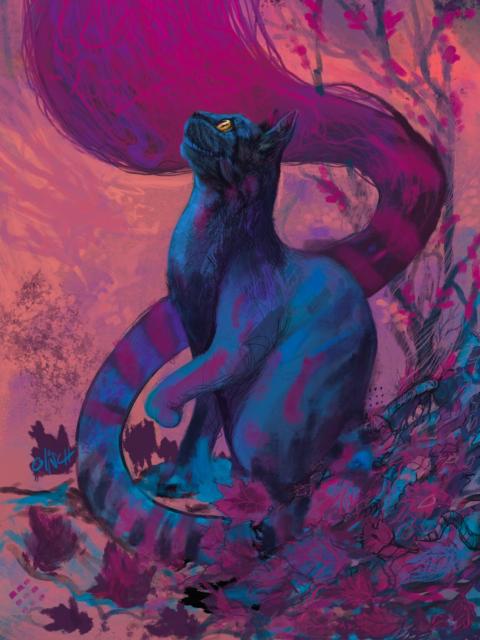 Zeichnung meiner Version der Grinsekatze aus Alice im Wunderland

Drawing of my version of the Cheshire Cat from Alice in Wonderland

