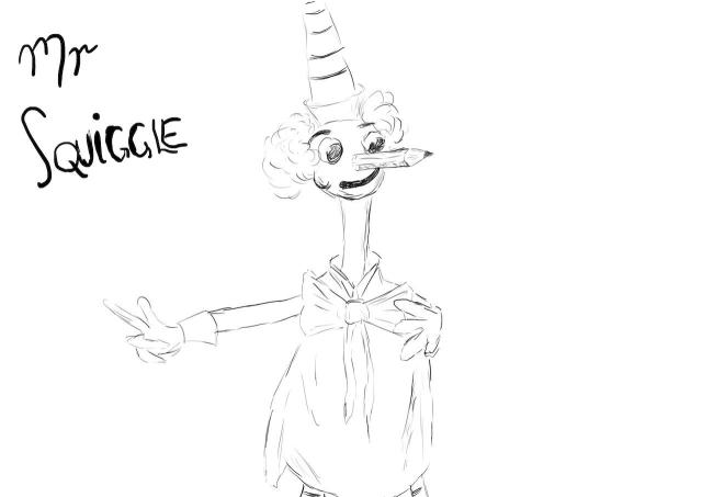 A sketch of a much loved Australian children's show figure. 