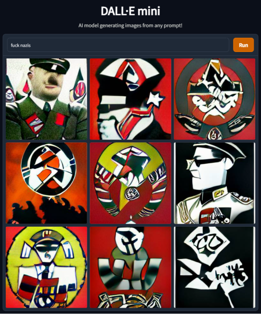 fuck nazis - Dall*e mini