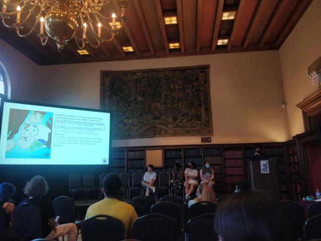 Slide on the left shows the locations of the 8 APV samples