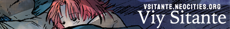 Small banner that contains a woman sleeping with atmospheric lighting. There's text on the right side that says "VSITANTE.NEOCITIES.ORG" and under that, "VIy Sitante."