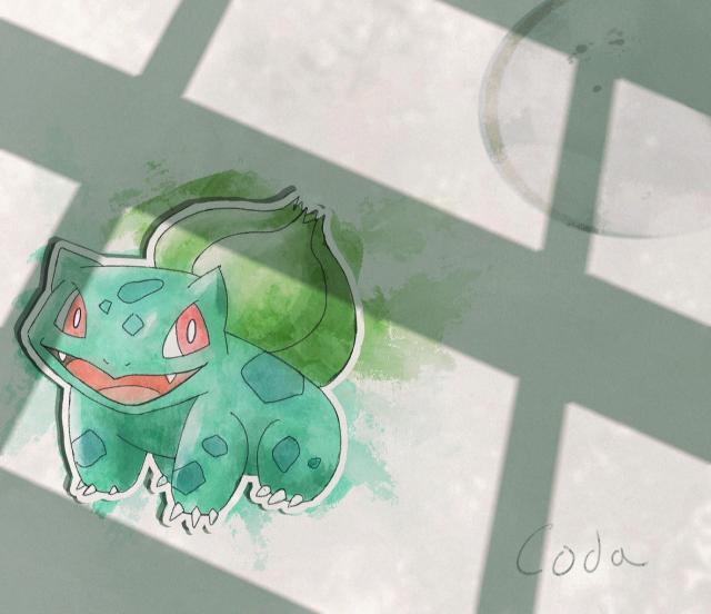 It’s a bulbasaur illustration by me!