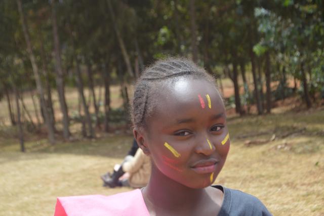 pupil decorated in traditional way