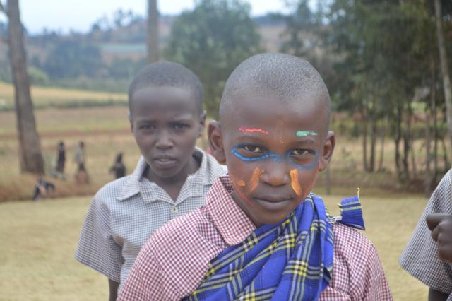 boy decorated in traditional ameru 