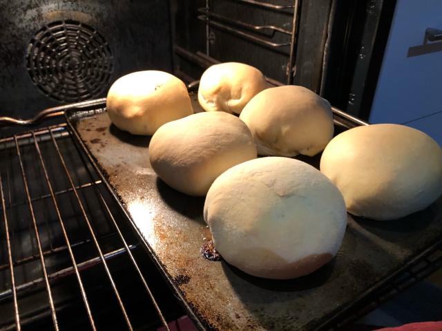 6 bierochs coming out of the oven