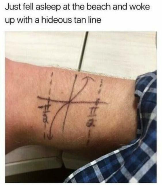tan line