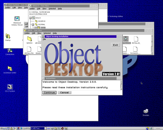 Object Desktop 2.0's installer showing up