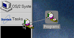 Dragging the Programs folder into the Control Center