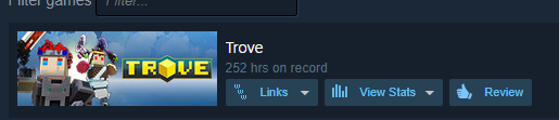 Trove, 252 hours