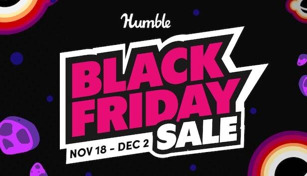 Black Friday sale logo - humble store - runs until December 2nd