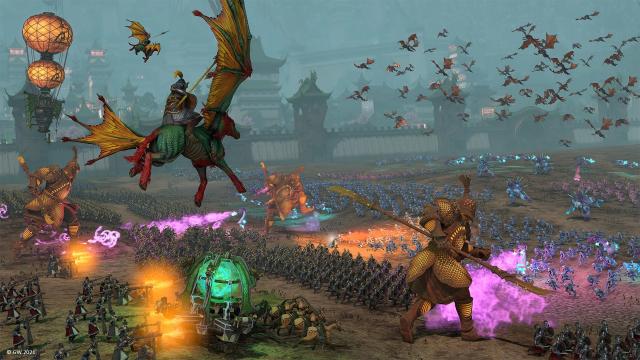 A huge battle in Total War: WARHAMMER III